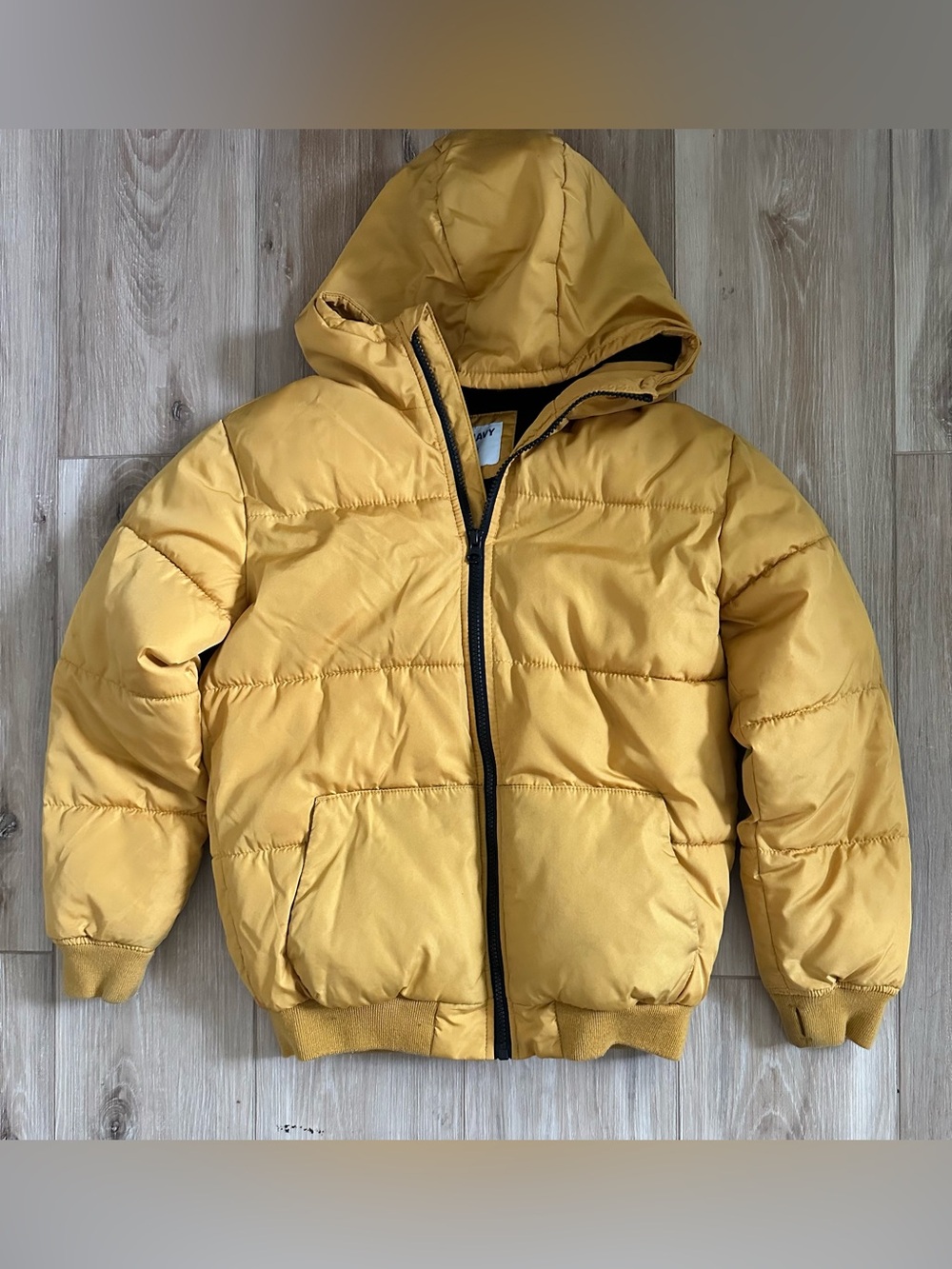 Old Navy Boys Puffer Hooded Jacket L (10/12))